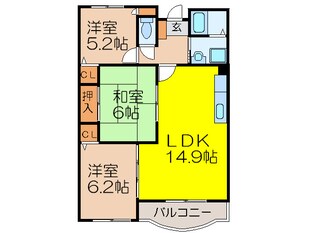 ディアコート真砂の物件間取画像